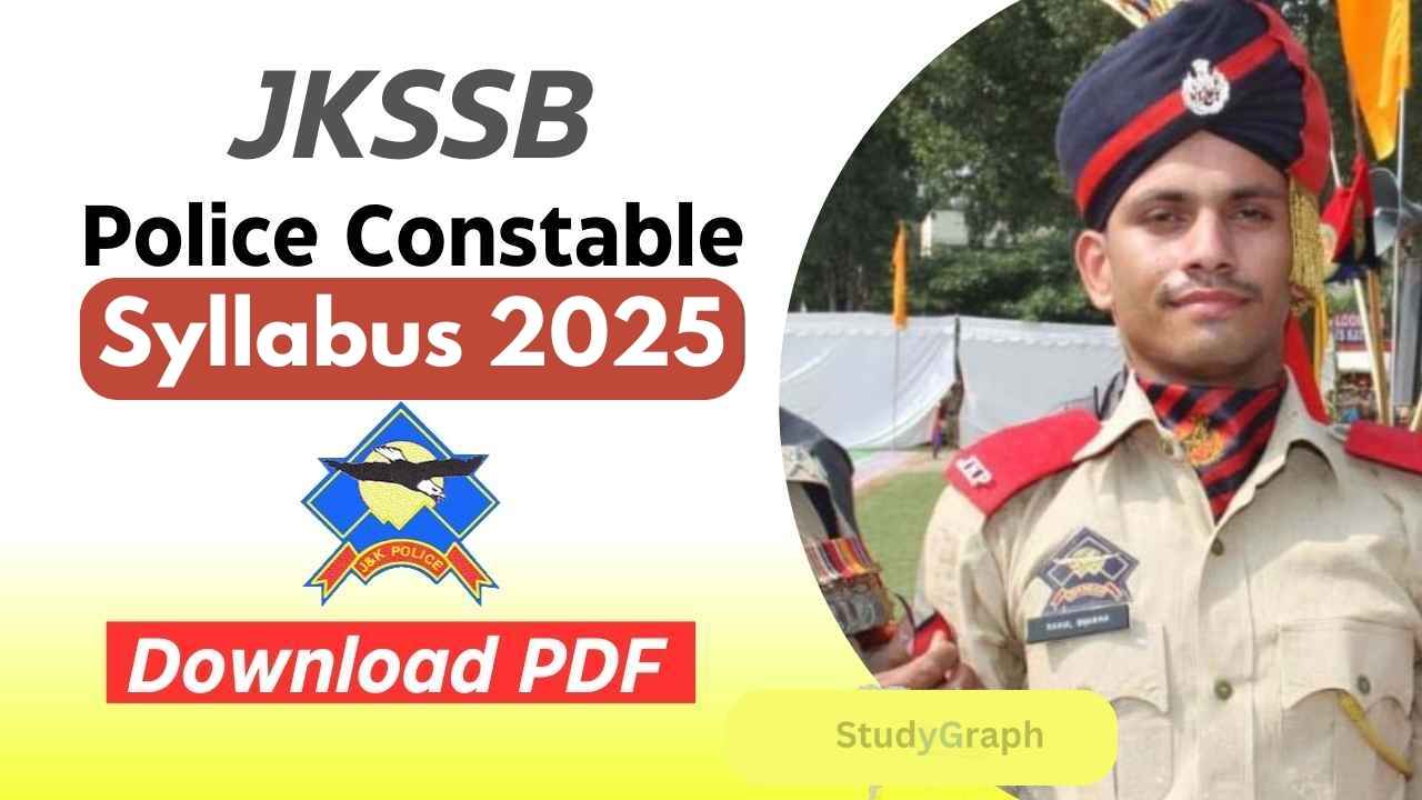 JKSSB Police Constable Syllabus 2025 PDF