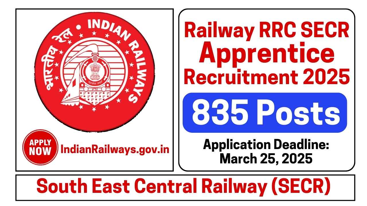 RRC SECR Apprentice Recruitment 2025